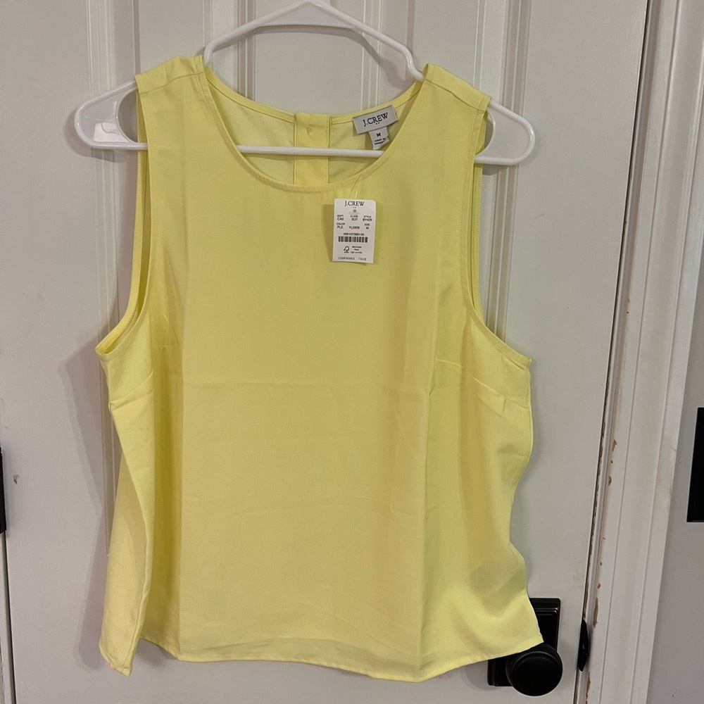 J. Crew Factory Light Yellow Tank Top